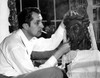 Vincent Price Works On One Of His Sculptures History - Item # VAREVCPBDVIPREC001