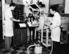 Doctors Are Studying The Mechanism Of Cough In A Polio Patient In An Iron Lung Respirator. Rancho Los Amigos Respirator Center History - Item # VAREVCCSUA000CS978
