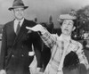 Lois De Lafayette Washburn Gives A Stiff-Armed Salute. She And Howard Victor Broenstrupp Leave Federal District Court April 17 History - Item # VAREVCHISL038EC564