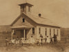 African American Children And Teenagers Exercising Outside A Rural One Room School. Pleasant Green School Was Near Marlinton History - Item # VAREVCHISL040EC871