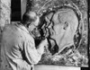 Sculptor Changing The Head Of A Statue Of The Abdicated King Edward Viii Into A Likeness Of King George Vi History - Item # VAREVCHBDCOROEC003