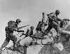 Marines Hurdle A Stone Wall As They Arrive In Okinawa History - Item # VAREVCHISL036EC762