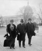 J. Pierpoint Morgan 1837-1913 American Financier Flanked By His Oldest Daughter Louisa Satterlee And Son Jack Arriving At The Banking And Currency Committee Investigation In 1912. History - Item # VAREVCHISL023EC245