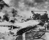 Fire And Destruction After A Mid-Day Japanese Air Raid On U.S. Army Air Force Base At Saipan Island. The First U.S. Bombing Raid On Japan'S Home Islands Flew From The Marianas On Nov. 24 History - Item # VAREVCHISL036EC582