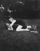Eleanor Roosevelt And Her 19 Year Old Daughter Anna Playing At Hyde Park. July 1925. History - Item # VAREVCHISL035EC496