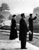 Crown Prince Akihito Waves To Cheering Well Wishers After He Was Proclaimed Heir Apparent To The Throne. Behind Him Are His Parents History - Item # VAREVCPBDEMHICS011