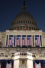 Decorated West Front On The United States Capitol Before The Inauguration Of Barack Obama. Jan 20 2009. History - Item # VAREVCHISL026EC169