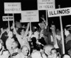 Fdr Presidency. Delegates Rally For Us President Franklin Delano Roosevelt At The Democratic National Convention In Chicago History - Item # VAREVCPBDFRROEC105