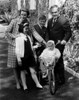 The Royal Family Of Monaco Posing In The Garden Of Their Palace. L-R Princess Grace History - Item # VAREVCHBDROYACS002