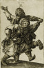 Dancing German Peasant Couple. Albrecht Durer Engraving Of 1514. History - Item # VAREVCHISL007EC031