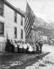 Old Glory. Camp-Fire Girls Saluting The Flag History - Item # VAREVCHCDLCGBEC422