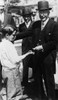 Rockefeller Family. William Gebele Receiving A Dime From Industrialist John D. Rockfeller Sr. History - Item # VAREVCPBDJOROEC022