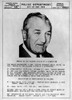 Joseph Bonanno Wanted Poster Issued By The New York Police After His Alleged Kidnapping In 1964 By Fellow Gangsters. History - Item # VAREVCHISL019EC257