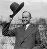 President Calvin Coolidge Waves A Hat Presented To Him By Smoki People Of Prescott History - Item # VAREVCHISL039EC165