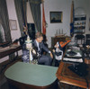 President John Kennedy With His Children During Their Halloween Visit To The Oval Office. 1963 History - Item # VAREVCHCDARNAEC114