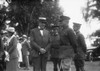 President Warren Harding Speaking With Army Chief Of Staff General Pershing. Ca. 1921-23. At Left Is First Lady Florence Harding. History - Item # VAREVCHISL040EC760