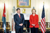 Hillary Clinton With King Abdullah Ii Of Jordan At The State Department. April 21 2009. History - Item # VAREVCHISL026EC205