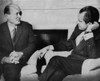 Nixon Presidency. Israeli Foreign Minister Moshe Dayan Meets With Us President Richard Nixon To Discuss The Middle East Conlfict At The White House History - Item # VAREVCPBDRINIEC137