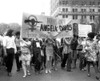 Women'S Liberation Marchers Carrying A Banner In Support Of Fugitive Black Militant Angela Davis History - Item # VAREVCHBDWOLICS001