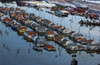 New Orleans Residential Neighborhood Flooded After The Levees Failed During Hurricane Katrina. Aug. 30 2005 History - Item # VAREVCHISL030EC043