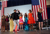 Choreographer Rosero Mccoy Leads A Dance Event At Jacksonville Naval Air Station. First Lady Michelle Obama And Teen Participants Are At An Event Of 'Joining Forces History - Item # VAREVCHISL040EC199