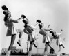 Oak Ridge High School Drum Majorettes On The Football Field. 1946. Photo By Ed Westcott. History - Item # VAREVCHISL038EC434 Oak Ridge High School Drum Majorettes On The Football Field. 1946. Photo By Ed Westcott. History - Item # VAREVCHISL038EC434