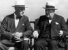 World War Ii. Us President Franklin Delano Roosevelt Talks With British Prime Minister Winston Churchill At The Second Quebec Conference History - Item # VAREVCPBDFRROEC049