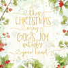 Christmas Sentiments Iii Gold On Wood Poster Print by Katie Pertiet - Item # VARPDX35649