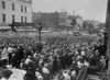 Crowds Arriving At The Jack Dempsey-Georges Carpentier Fight. Jersey City History - Item # VAREVCHISL041EC291