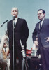 House Minority Leader Gerald Ford Introduces Richard M. Nixon From A Outdoor Stage A During The 1968 Presidential Campaign. History - Item # VAREVCHISL029EC255