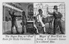 Cartoons Depicting The Racial Discrimination Suffered By Free Blacks In The Cities Of The Northern 'Free' States. Illustrations Of The Antislavery Almanac For 1840 History - Item # VAREVCHISL010EC063