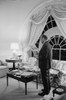 President Gerald Ford Reading The Newspaper In The Living Quarters Of The White House History - Item # VAREVCHISL040EC579
