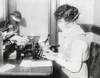 Spanish Flu Epidemic 1918-1919 In America. Wearing A Gauze Surgical Mask While Working History - Item # VAREVCHISL043EC497