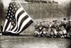 Old Glory. Group Of Men Raising Large American Flag On Opening Day Of The 1914 Baseball Season History - Item # VAREVCHCDLCGBEC423