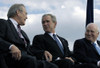 L To R Sec. Of Defense Donald Rumsfeld President George W. Bush Vp Cheney. Photo Taken At Rumsfeld'S Farewell Parade At The Pentagon Dec. 15 2006. History - Item # VAREVCHISL029EC011