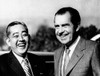President Richard Nixon And Japanese Prime Minister Eisako Sate Share A Laugh On The First Of Two Days Of Private Talks. San Clemente History - Item # VAREVCCSUA000CS543