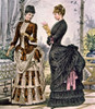 Two Women Wearing Bustle Dresses History - Item # VAREVCH4DFASHEC023
