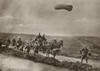 U.S. Ww1 Engineers Repairing Shelled Roads As Observation Balloon Hovers Near. 1918. The American 308Th Engineers History - Item # VAREVCHISL035EC083