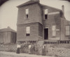 African Americans Standing On Sidewalk In Front Of House In Georgia History - Item # VAREVCHCDLCGBEC517