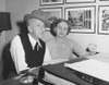 Jimmy Durante Rehearses With Margaret Truman For The Latter'S Guest Appearance On His Television Show Still - Item # VAREVCPBDJIDUEC069