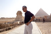 President Obama Tours The Egypt'S Great Sphinx Of Giza And The Pyramid Of Khafre June 4 2009. History - Item # VAREVCHISL026EC225