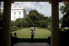 President Barack Obama Tosses A Football With Personal Aide Reggie Love In The Rose Garden Of The White House June 24 2009. History - Item # VAREVCHISL025EC279