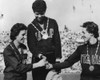 1960 Olympic Winners Of The Women'S 100 Meter Race On Victory Podium. First Is Wilma Rudolph Of Usa. Dorothy Hyman Of Great Britain Is Second History - Item # VAREVCHISL042EC891