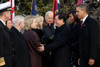 Chinese President Hu Jintao Greets The Hillary Clinton As He Begins His Us State Visit. President And Michelle Obama Vp And Jill Biden Robert Gates And Mike Mullen Are Also In The Photo. Jan. 19 2011. History - Item # VAREVCHISL026EC239