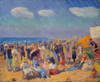 Crowd At The Seashore Fine Art