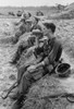 Vietnam War. Soldiers Of The 25Th Infantry Division Drink From Their Canteens During A Break In Their Patrol Operations In Duc Pho History - Item # VAREVCHISL033EC550