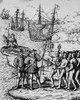 Christopher Columbus Landing At Hispaniola In 1492 History - Item # VAREVCP4DCHCOEC013