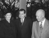 President Dwight Eisenhower With Richard And Pat Nixon After Their Return From East Asia. Dec. 14 History - Item # VAREVCHISL038EC930