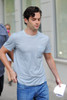 Penn Badgley, Walks To The 'Gossip Girl' Movie Set In The Upper East Side Out And About For Celebrity Candids - Wed, , New York, Ny July 13, 2011. Photo By Ray TamarraEverett Collection Celebrity - Item # VAREVC1113L03TY025