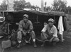 Native American Marines At Their Shelter On A Guam Hillside. They Are Both With A Navajo 'Code Talker' Communications Unit And Are Veterans Of Many Combat With The Japanese. L-R Private George Kirk History - Item # VAREVCHISL037EC039